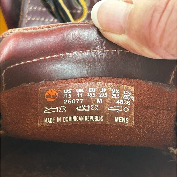 Timberland Classic 2-Eye Boat Shoes Mens 11.5 Brown Leather Non Marring Soles - Picture 7 of 10